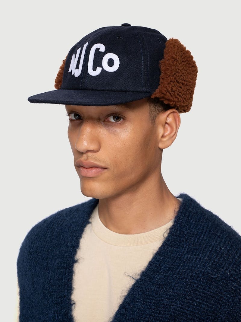 Nudie Jeans Vinter Cap Ear Flap Mössa Herr Marinblå | 37FBOGJVQ