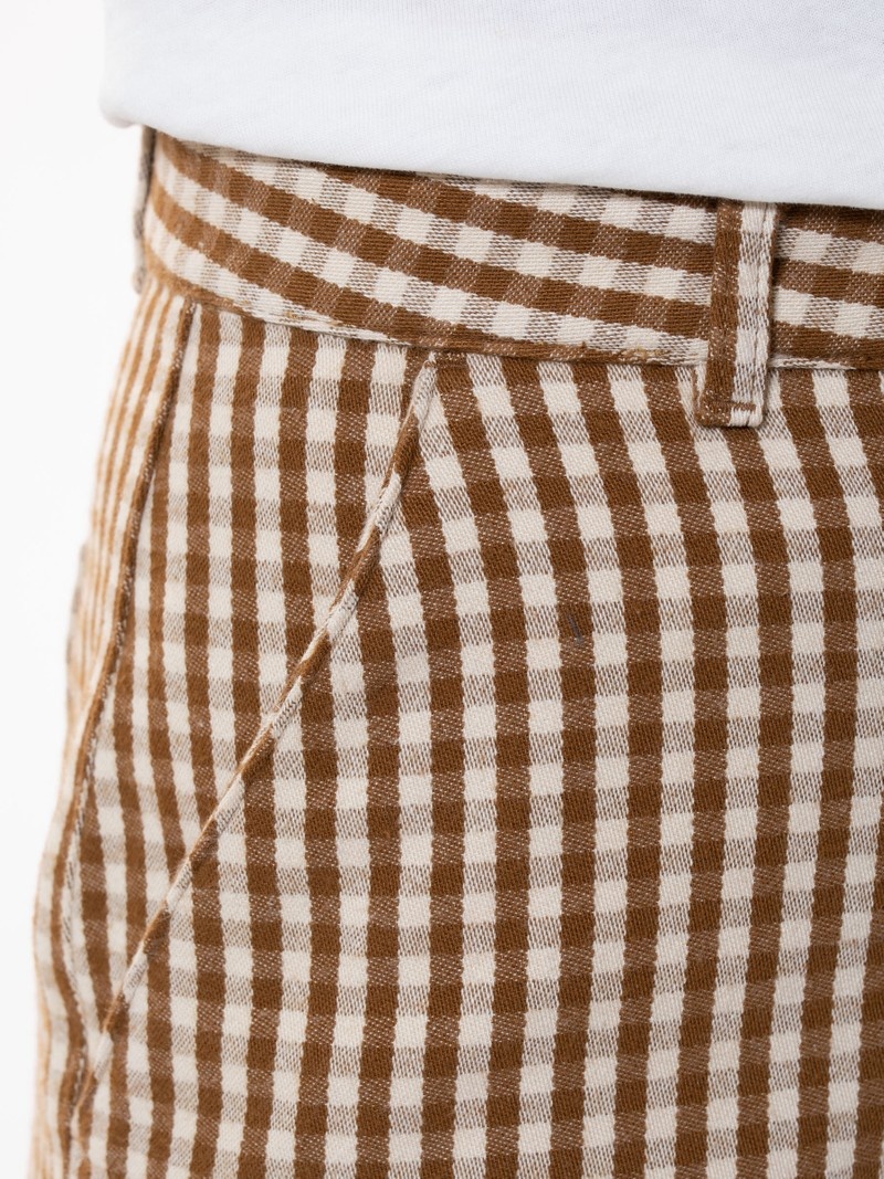 Nudie Jeans Willa Gingham Oak Byxor Dam Bruna | 01EHNXBIU